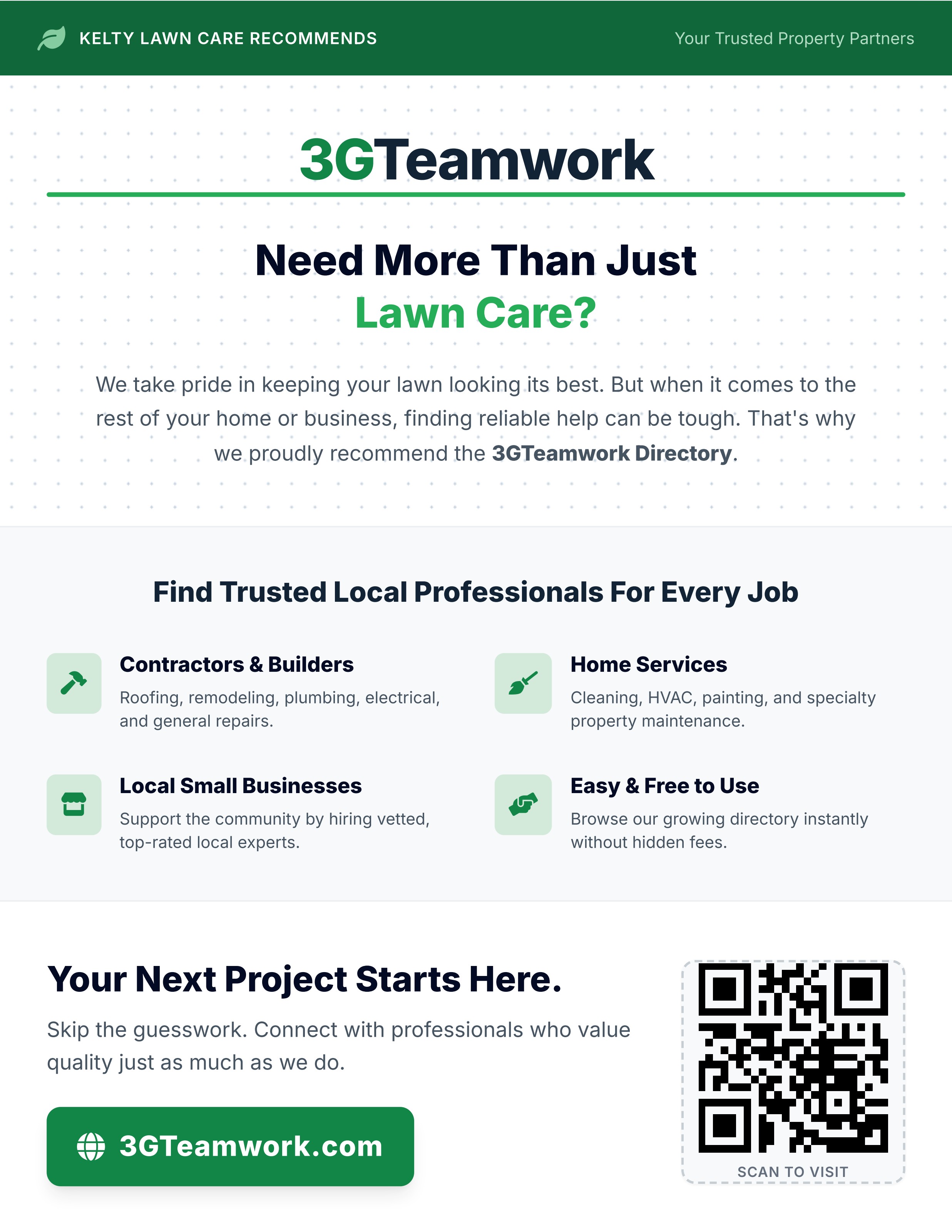 3G Teamwork Promotional Flyer